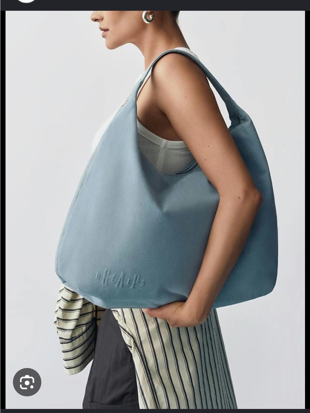 GAP X BEIS "The Hobo Bag" Shoulder Tote Bag Denim Blue Limited Edition - NEW